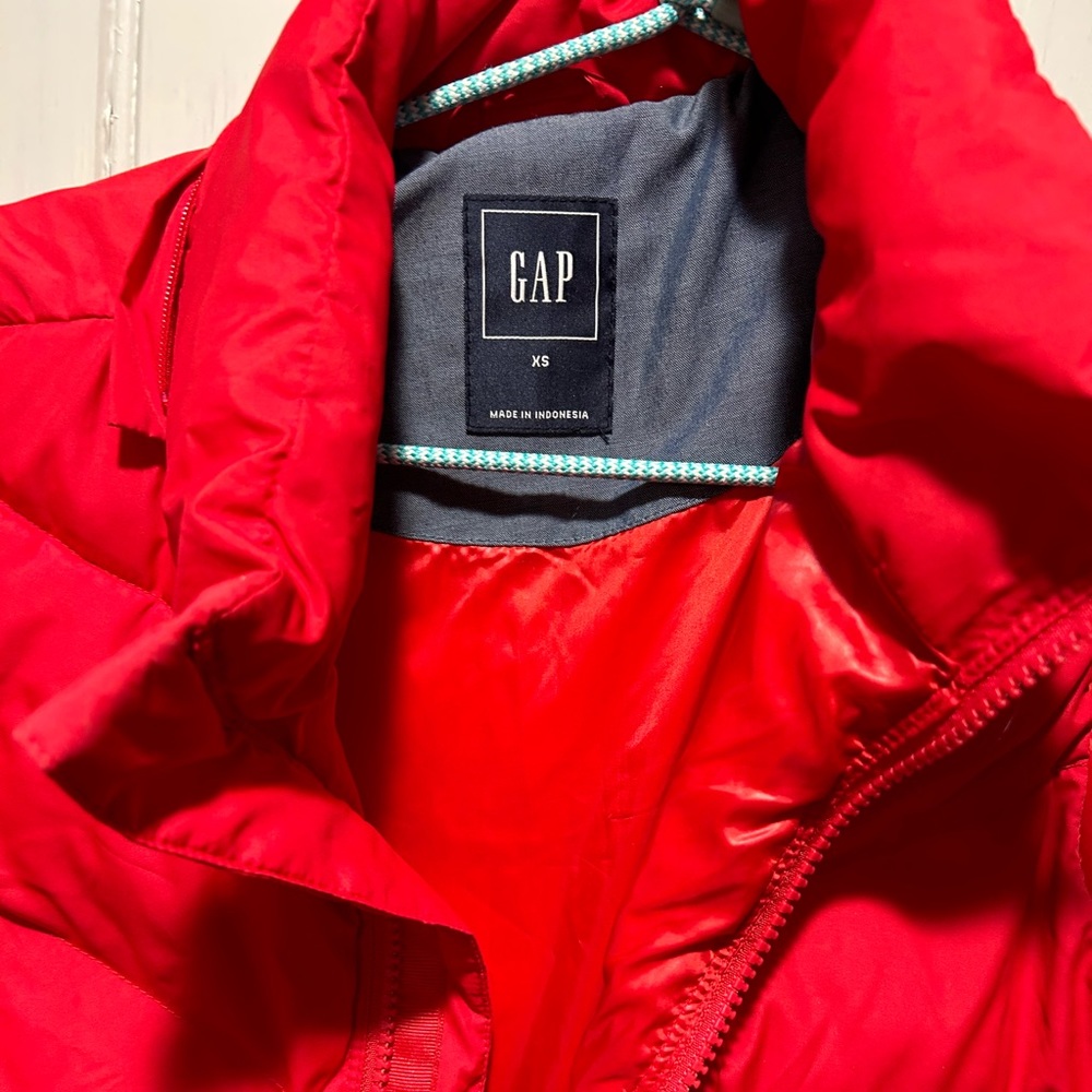 Vivid Red Puffer Vest